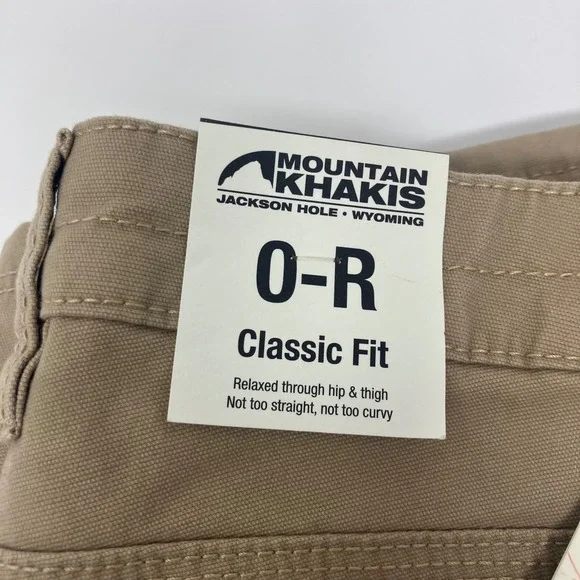 Mountain Khakis Camber 106 Women's Lined Canvas Workwear Pants O-R Khaki READ* - Picture 5 of 12